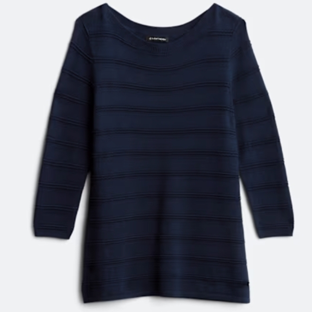 Navy 3/4 Sleeve Sweater